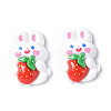 Opaque Resin Cabochons CRES-P023-06F-1