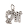 Brass Micro Pave Cubic Zirconia Charms KK-E077-02P-06-2