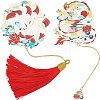 2Pcs 2 Style Brass Bookmarks AJEW-GF0002-94-1