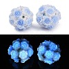 Acrylic Handmade Luminous Polymer Clay Rhinestone Beads CLAY-H003-07D-1