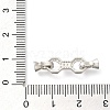 925 Sterling Silver Micro Pave Clear Cubic Zirconia Fold Over Clasps STER-U006-03P-3