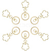 18Pcs Alloy Keychain Clasps KEYC-SC0001-72G-6