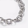 Tarnish Resistant 304 Stainless Steel Cable Chain Bracelets X-BJEW-I238-09P-3