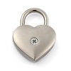 Heart Shaped Zinc Alloy Padlock PALLOY-B025-01P-1