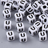 White Opaque Acrylic Beads LS-MACR-R869-02U-1