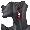 Glass Seed Beads Dangle Earrings EJEW-MZ00504-02-3