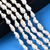 Natural Baroque Pearl Keshi Pearl Beads Strands PEAR-S020-F10-01-2