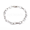 304 Stainless Steel Cable Chain Bracelets BJEW-JB06194-02-1