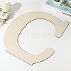 Letter Unfinished MDF Sheets WOOD-WH20012-008C-3