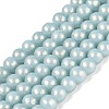 Baking Paint Glass Pearl Beads Strands LS-DGLA-ZX001-05B-14-1
