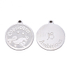 Non-Tarnish 201 Stainless Steel Pendants STAS-R106-01-2