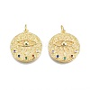 Brass Pave Cubic Zirconia Pendants KK-N231-348A-01-2