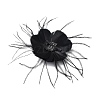 Bridal Wedding Mesh Feather Fascinator Hats Hair Chips OHAR-XCP0001-13-2