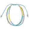 Glass Seed Beads Multi-strand Bracelets for Women PW-WGCDC20-10-1