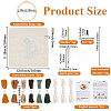 Flower Pattern Punch Embroidery Starter Kits DIY-WH20007-743A-2