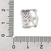 Brass Micro Pave Cubic Zirconia Slide Charms ZIRC-I068-21P-02-3