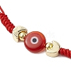 Adjustable Lanmpword Evil Eye Braided Bead Bracelet BJEW-JB11062-4