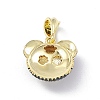 Brass Micro Pave Cubic Zirconia Pendants KK-P224-09EB-05-2