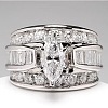 Horse Eye Alloy with Crystal Rhinestone Finger Rings FS-WG251C3-07-1
