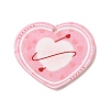 Valentine's Day Printed Transparent Acrylic Pendants OACR-S045-04E-1