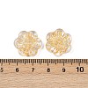 Baking Paint and Golden Metal Enlaced Glass Beads DGLA-T004-09A-3