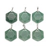 Natural Green Aventurine Pendants G-E487-95E-1