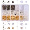Brass Earring Hooks and Plastic Ear Nuts FIND-PH0015-08-1