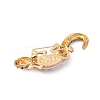 Lizard Alloy Crystal AB Rhinestone Brooches with Resin JEWB-I034-26G-03-2