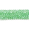 Transparent Electroplate Glass Beads Strands EGLA-A039-T3mm-A24-1