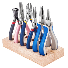 Wood Tongs Organizer Storage Board DIY-WH0136-104B