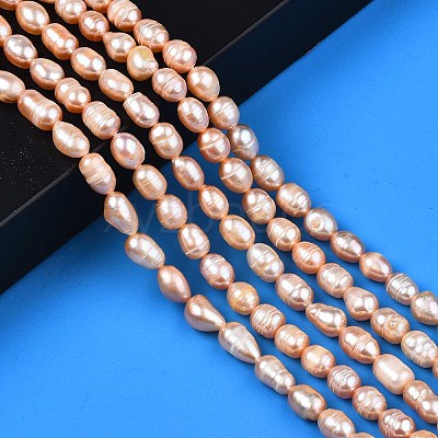 Natural Cultured Freshwater Pearl Beads Strands PEAR-N012-06B-1