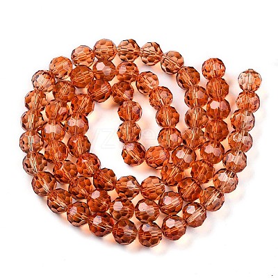 Baking Paint Transparent Glass Beads X1-DGLA-A035-T10mm-A04-1