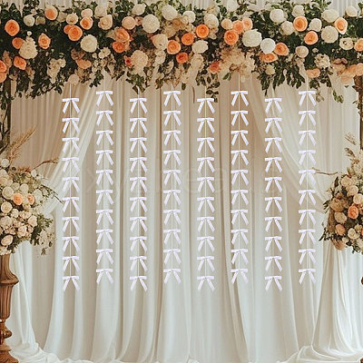 Bowknot Polyester Hanging Streamer DIY-WH0349-504A-1