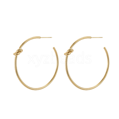 304 Stainless Steel Stud Earrings STAS-OY010-65G-1