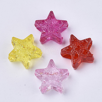 Transparent Acrylic Beads TACR-T015-019-1