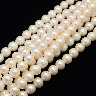 Natural Cultured Freshwater Pearl Beads Strands PEAR-L001-H-13-01-1
