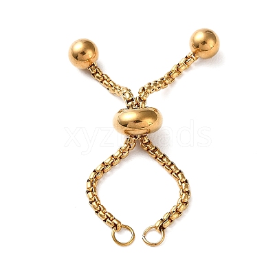 304 Stainless Steel Adjustable Finger Ring Findings LS-STAS-P328-06A-G-1