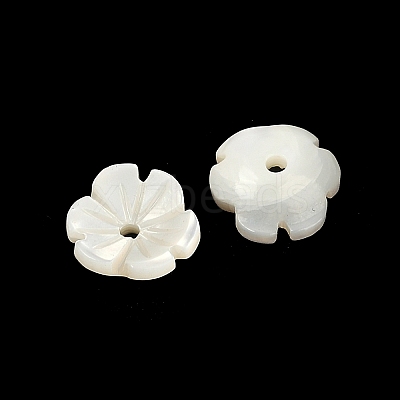 Natural Trochus Shell Flower Charms SHEL-K006-46A-1