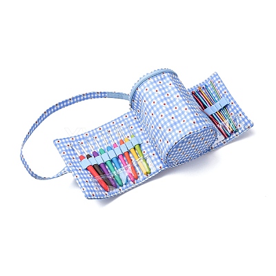 DIY Knitting Kits with Storage Bags for Beginners Include Crochet Hooks WG60902-01-1