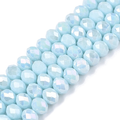 Electroplate Glass Beads Strands LS-EGLA-A044-P8mm-B06-1