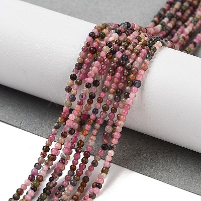 Natural Multicolor Tourmaline Beads Strands G-B088-B02-01-1