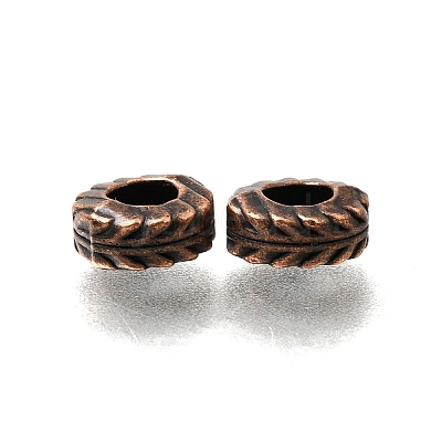 Tibetan Style Alloy European Beads AL-CBA3B63-17R-1