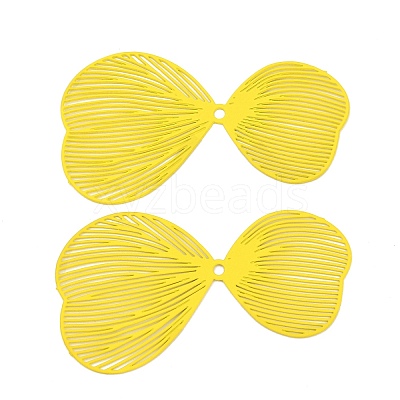Spray Painted Iron Pendants IFIN-Z004-01D-1