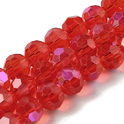 Electroplate Transparent Glass Beads Strands EGLA-A035-T8mm-L01-1