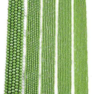 Electroplate Glass Beads Strands EGLA-A044-P3mm-A30-1