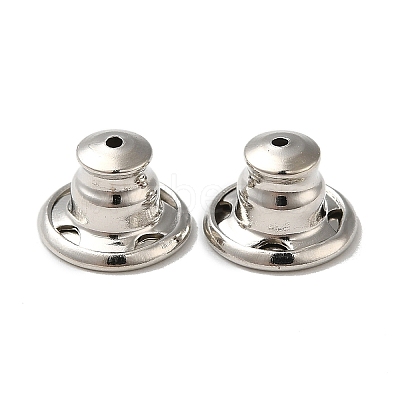Rack Plating Brass Ear Nuts KK-G480-06P-1