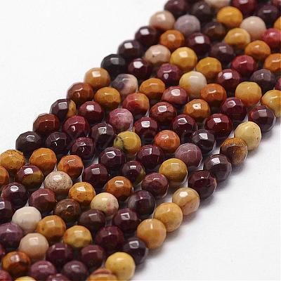 Natural Mookaite Beads Strands G-D840-30-4mm-1