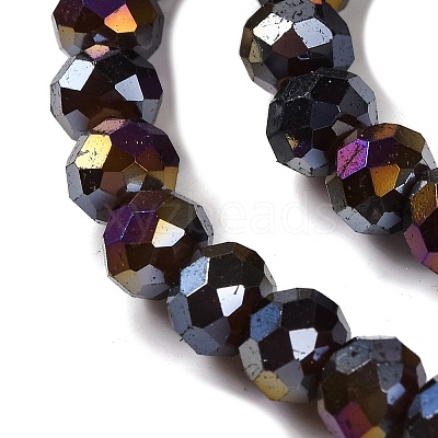 Baking Electroplate Glass Beads Strands X-DGLA-A039-J6MM-B20-1