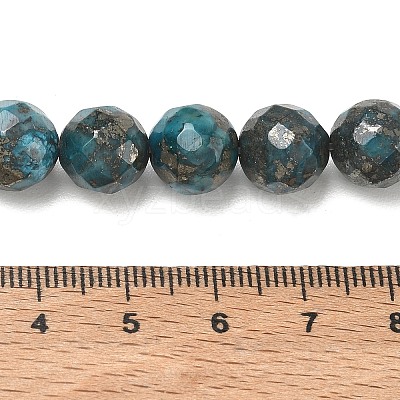 Natural Pyrite Beads Strands G-K181-K02-1