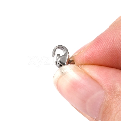 Tarnish Resistant 304 Stainless Steel Lobster Claw Clasps Hand Polished STAS-M262-01-9mm-1
